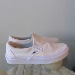 White Vans Classic Slip-On